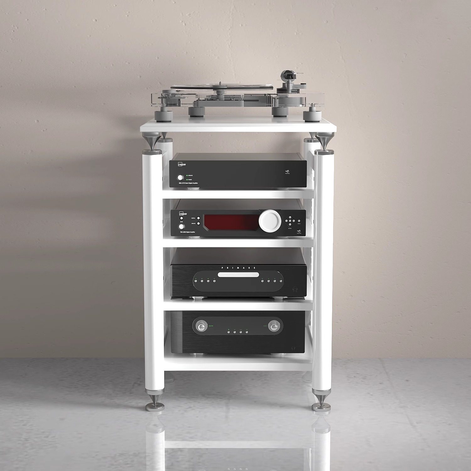 都克HIFI功放机柜音响架功放架音响放置架黑胶唱机架避震音响柜