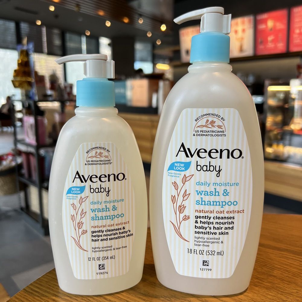 aveeno艾惟诺 婴儿宝宝儿童洗发沐浴露液二合一354ml