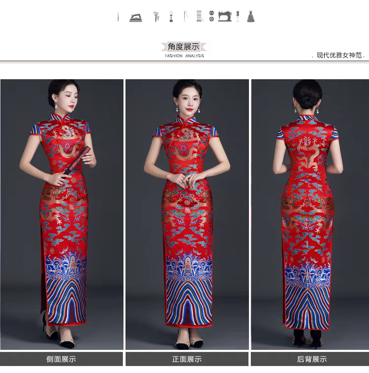 2026四季中式改良旗袍妈妈晚礼服