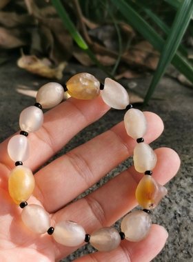 ｛之微集｝清货！天然戈壁玛瑙手串。情侣款