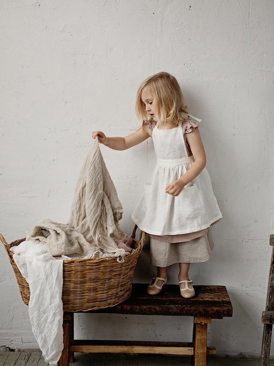 衿依亚麻连衣裙2023新款女童围裙ins风纯色原创设计定制刺绣3756,童装/婴儿装/亲子装,连衣裙,淘宝优惠券,粉丝福利购,淘宝优惠卷