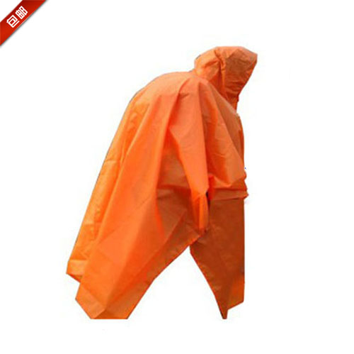 包邮 三合一多用途雨衣 雨披 地席 乘凉天幕 格子布防水压胶处理