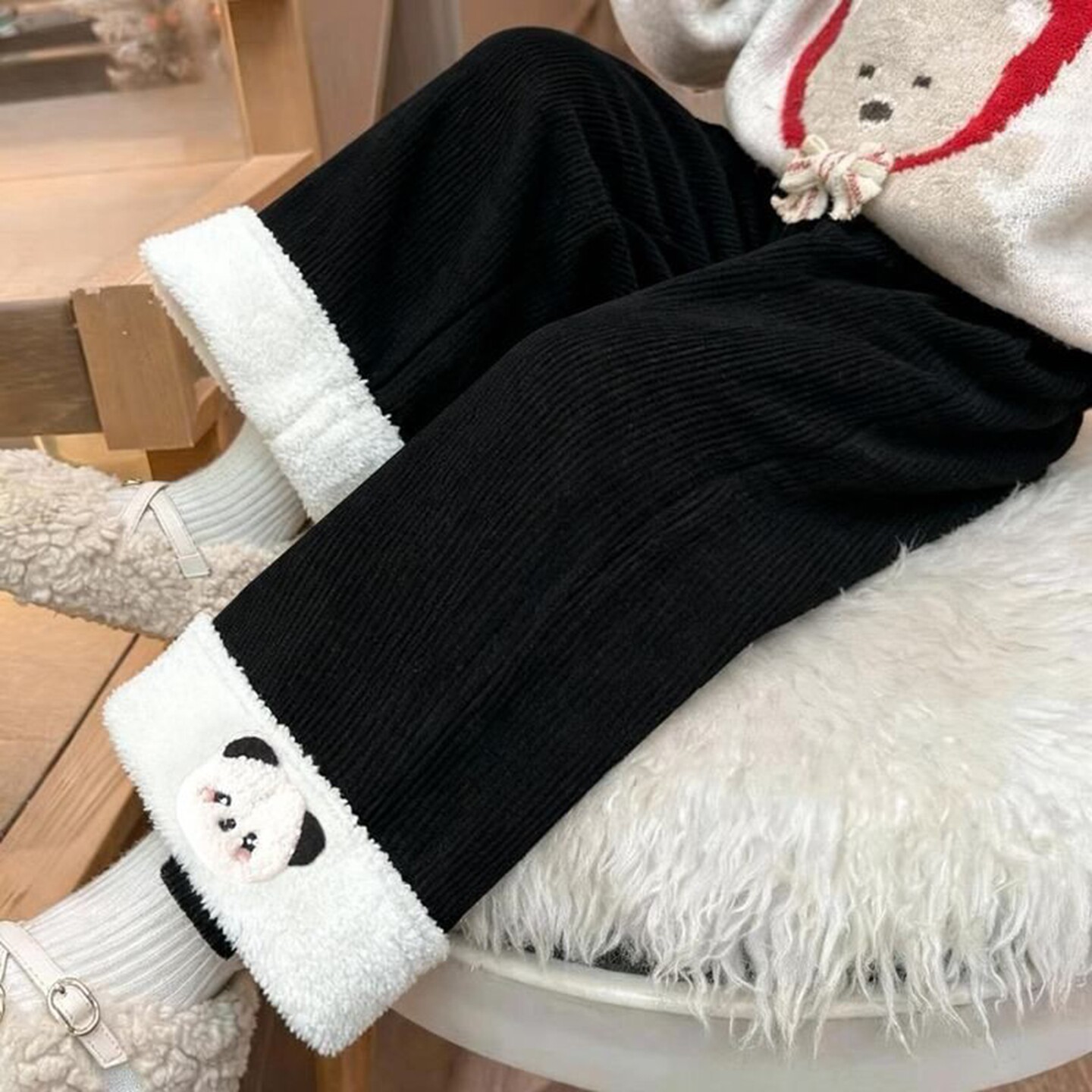 女童阔腿裤秋冬款2025新款冬季加绒长裤儿童一体绒加厚直筒裤宽松,童装/婴儿装/亲子装,儿童运动裤,淘宝优惠券,粉丝福利购,淘宝优惠卷