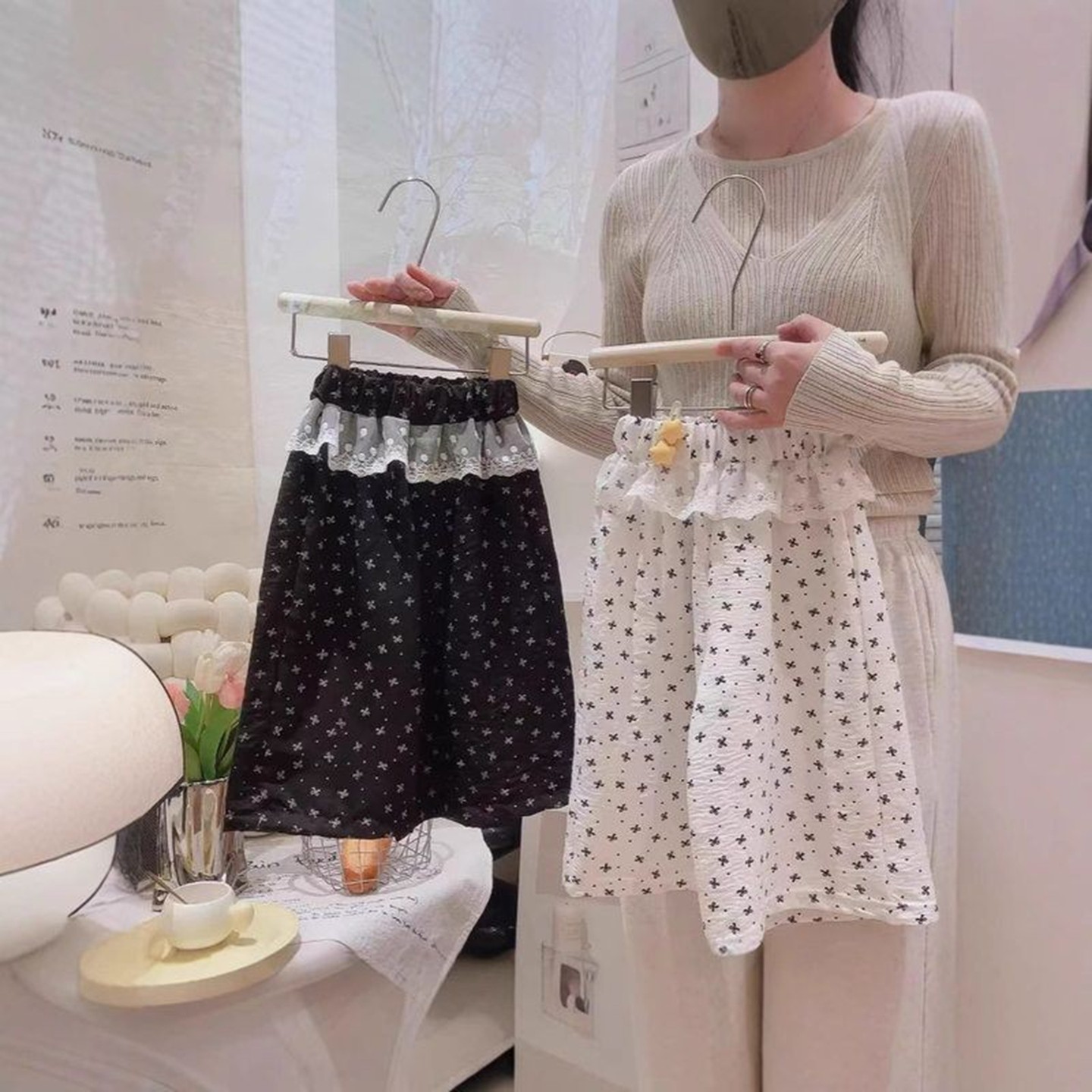 夏季女童阔腿裤2025新款儿童时尚碎花蕾丝裙裤薄款宽松休闲防蚊裤,童装/婴儿装/亲子装,裤子,淘宝优惠券,粉丝福利购,淘宝优惠卷