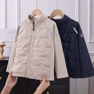 秋冬季 棉服童装 运动防风儿童2025拉链户外休闲外套 时尚 新款