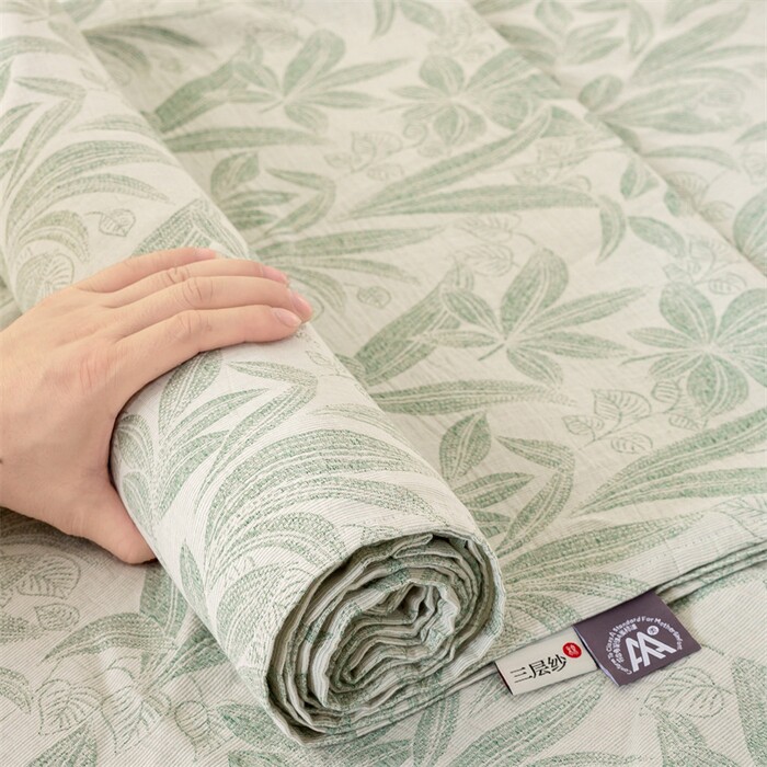60支全棉A类母婴提花三层纱床单床笠纯棉儿童宿舍单人被单三件套