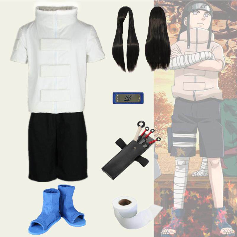 动漫火影忍者日向宁次装1代Cosplay服装少年版万圣节火影日向宁次