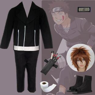 动漫火影忍者Cosplay服犬冢牙装2代疾风传版万圣节表演Cos服饰