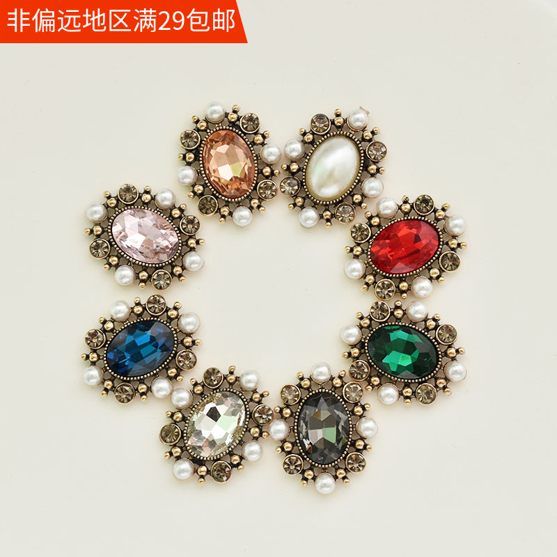 合金钻盘发饰品材料配件