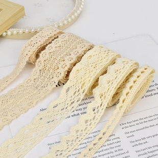 棉质镂空布艺蕾丝花边 手工diy发饰蝴蝶结材料服装服饰装饰辅料