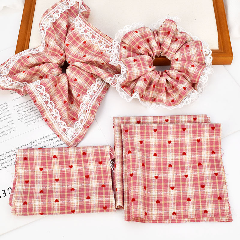 韩系爱心格子面料布条大肠圈方巾布料 diy手工发饰蝴蝶结头饰材料,饰品/流行首饰/时尚饰品新,其他DIY饰品配件,淘宝优惠券,粉丝福利购,淘宝优惠卷