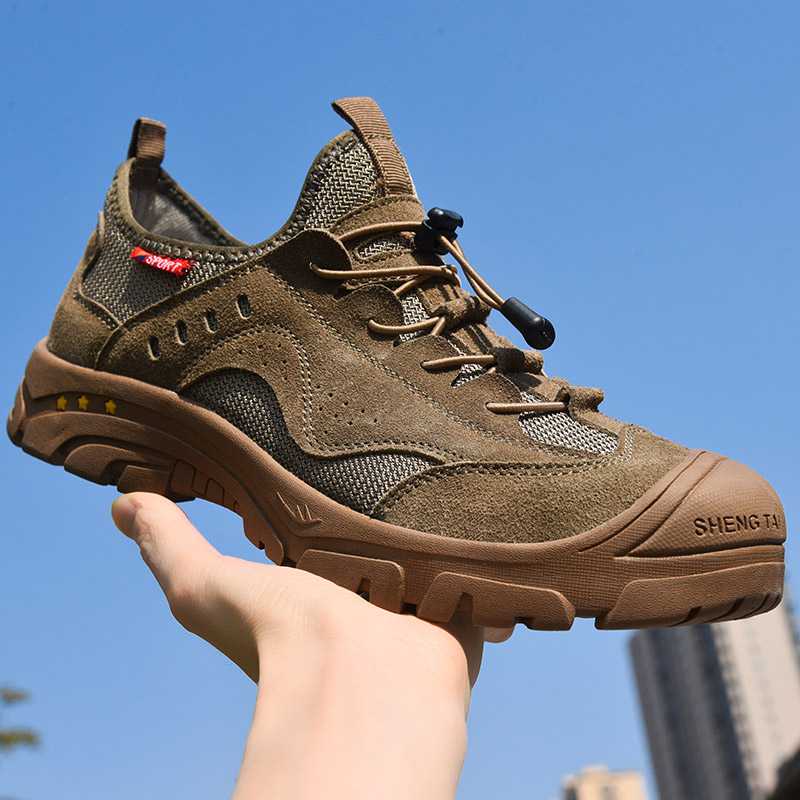 四季款劳保鞋男款钢头防砸防刺工作鞋轻便透气防臭耐磨电工绝缘i.