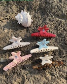 Tagi. 塔皮星 哈哈小狗醋酸钻石镶嵌h无痕抓夹可爱鲨鱼夹发抓