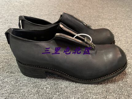 三里屯北区【现货】GUIDI PL0手工制洗水做旧小牛皮经典款男鞋