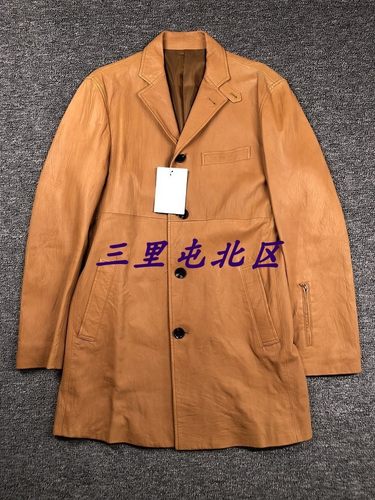 修身中长款皮衣现货日本