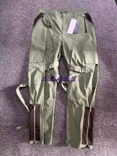 三里屯北区【现货】日本暗黑简约风ALMOSTBLACK机能军事风休闲裤