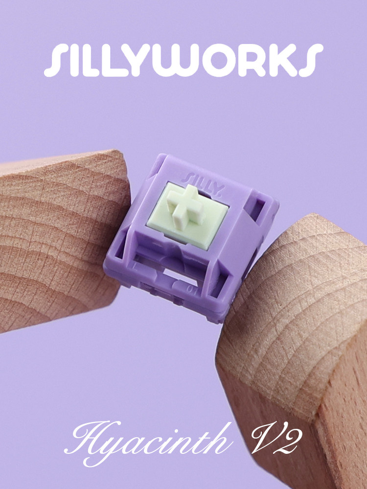 SILLYWORKS HYACINTH AXIS V2 히아신스 스위치 V2 기계식 키보드 MX 선형 축 윤활