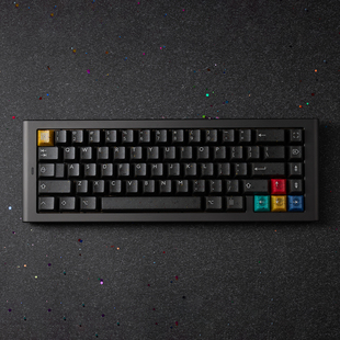 半透霓虹闪粉Neon 二色工艺 R2键帽原厂高度 abs材质 PBTfans