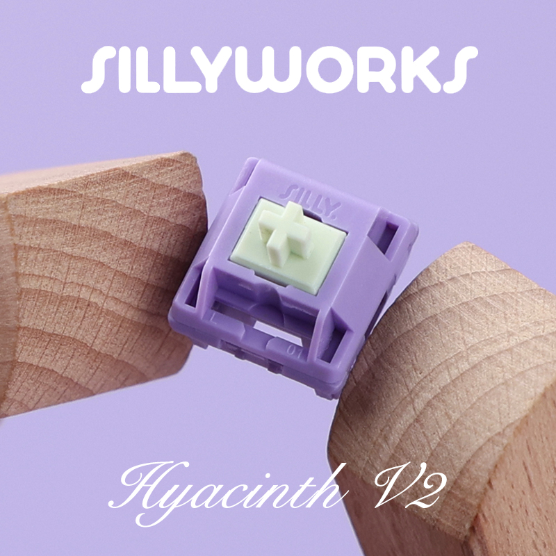 Sillyworks风信子轴V2 Hyacinth Switch V2机械键盘MX线性轴润滑 电脑硬件/显示器/电脑周边 键轴 原图主图