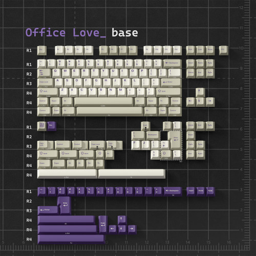 PBTfansOfficeLove热升华键帽