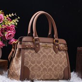 新款 香港正品 代购 真皮手提包女士老花托特包通勤大容量单肩包牛皮