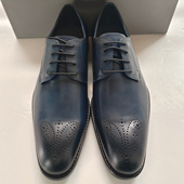 原产 知名 四季 现货清货 雕花头层皮德比鞋