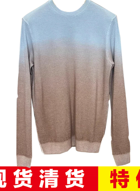 现货清货意大利醉顶吉仅低于LP COLOMBO秋冬渐变色羊绒-真丝毛衣