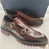 原产 知名 四季 现货清货 擦色头层皮孟克鞋