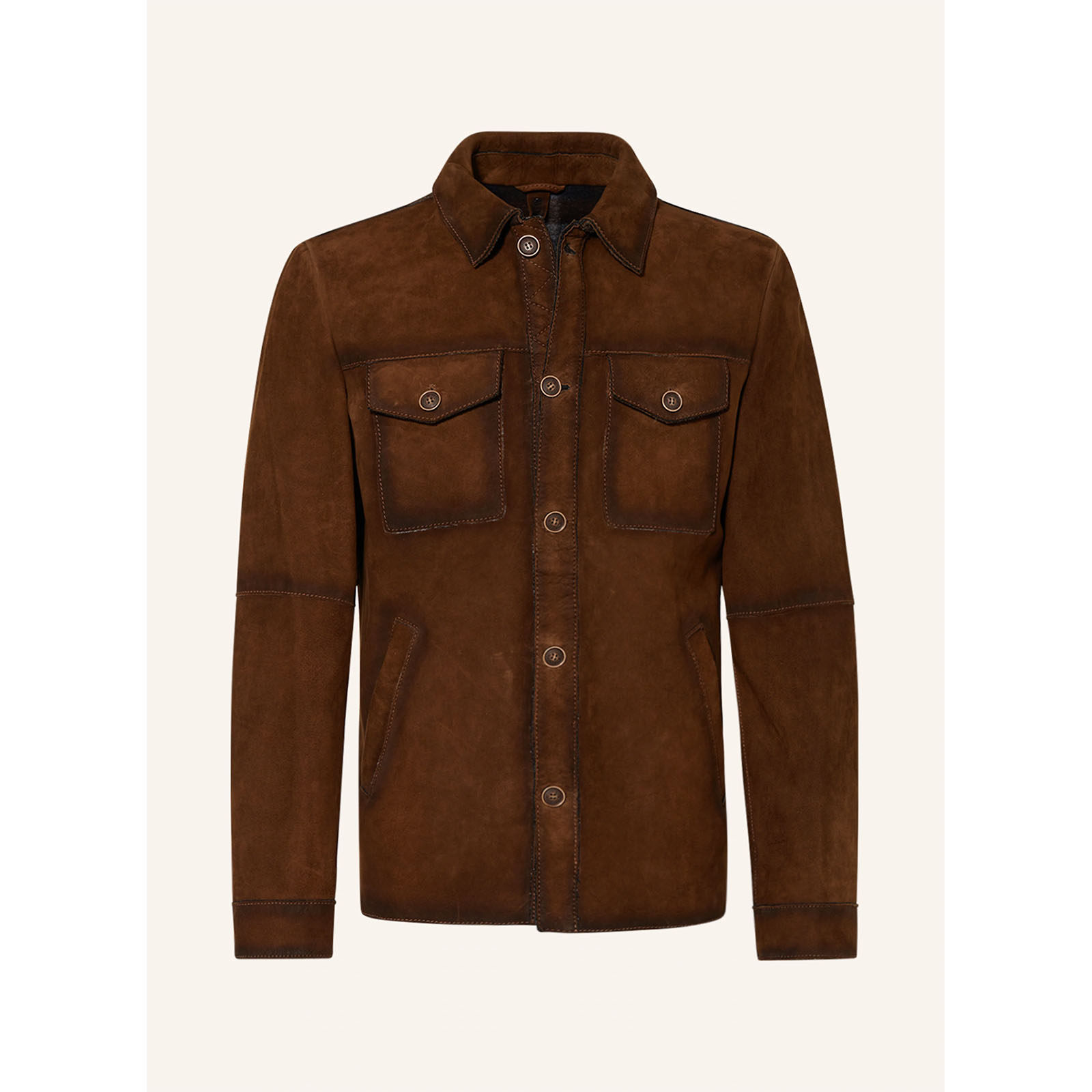 德国专业一线 milestone 23秋冬 咖色山羊皮 皮衣