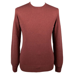 秋冬毕备深咖色100%山羊绒老钱风针织毛衣 SASSO 意大利一线 GRAN