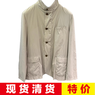 现货清货意大利醉顶吉仅低于LP COLOMBO秋冬米色科技面料夹克