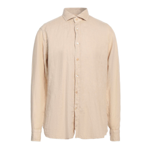 日常经典 衬衫 长袖 男士 亚麻 米色 春夏 意国原产 调货