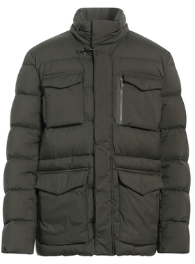 意大利高端一线 F 25秋冬 军绿色 科技面料 著名经典羽绒服