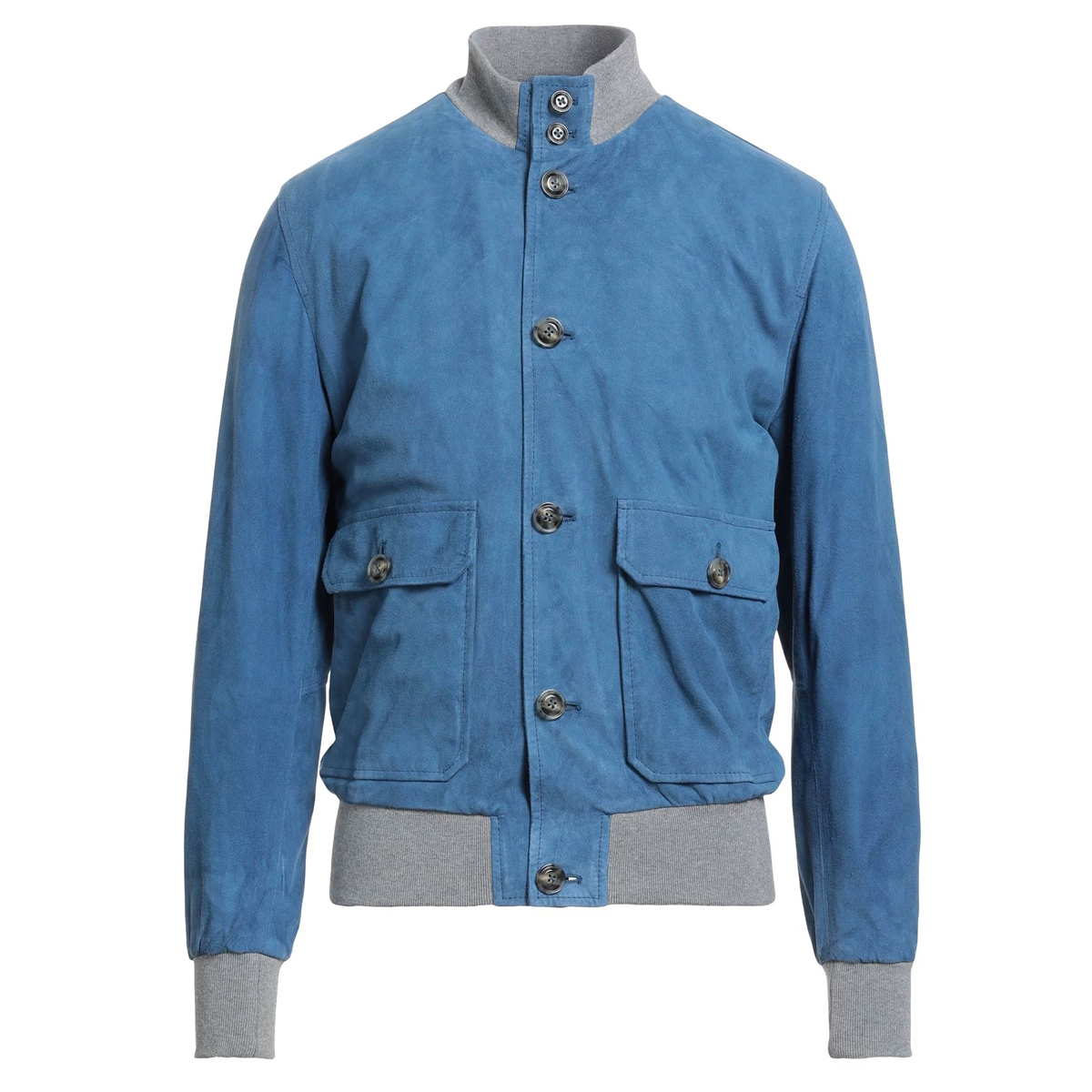 那不勒斯高端一线 B 秋冬 纳帕蓝色羔羊皮 皮衣