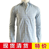衬衫 现货清货 提花格纹长绒棉 长袖 那不勒斯超 四季