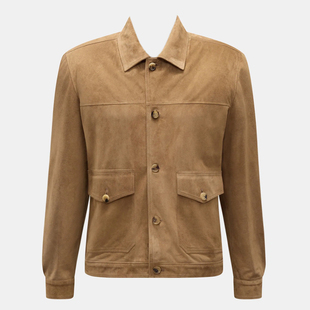 意国原产 老钱风皮衣 四季 A1款 R男 纳帕绒面小牛皮 调货