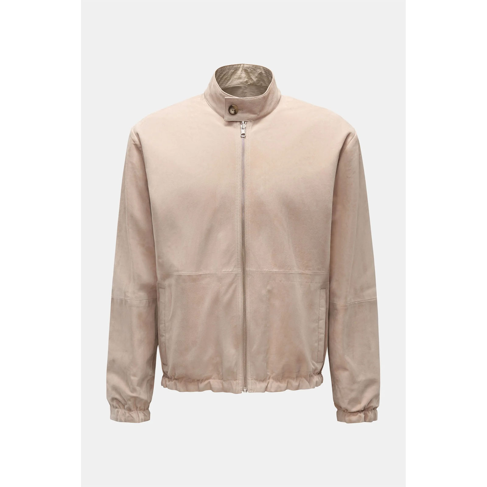 A 春秋 沙色麂皮绒羔羊皮 立领皮衣