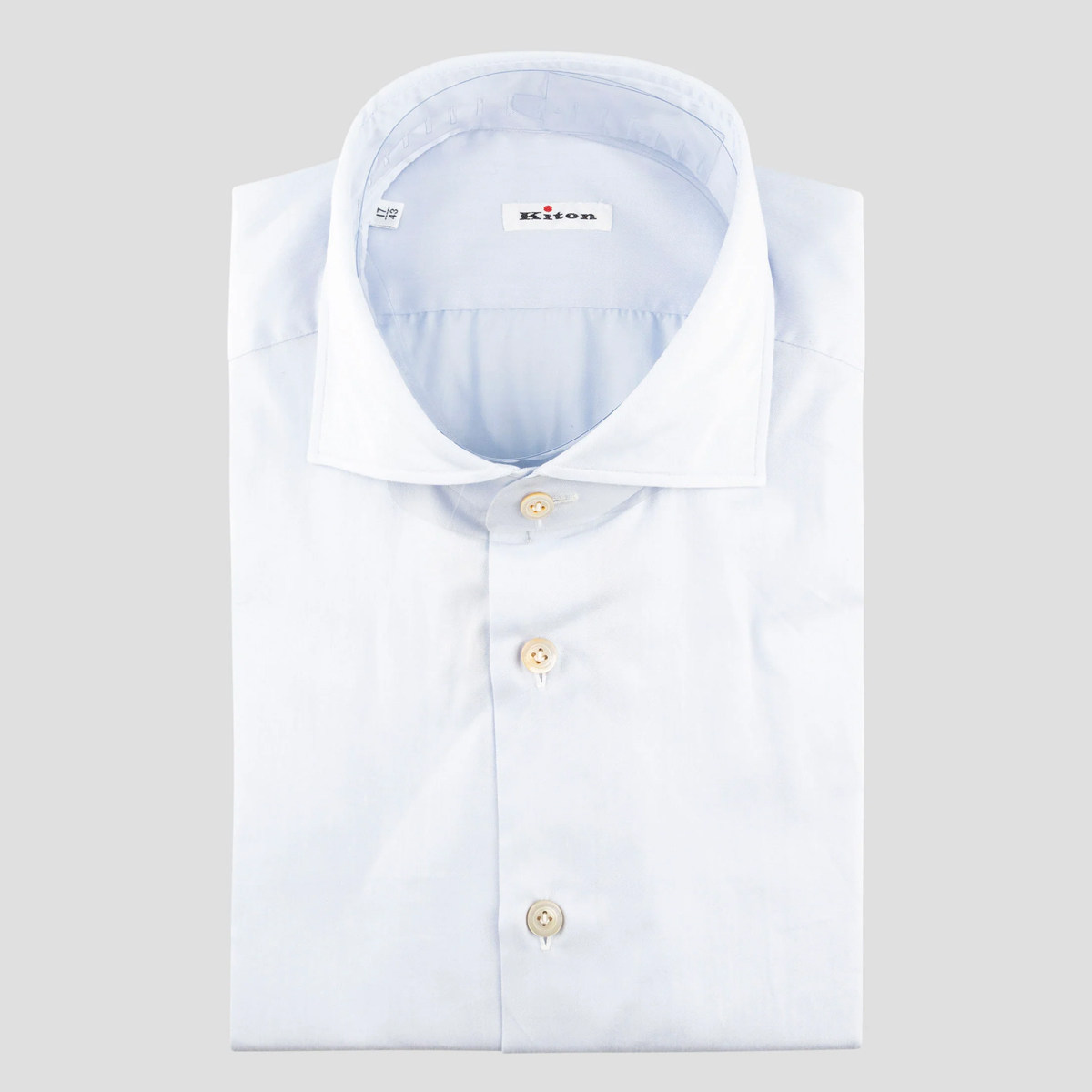 公价8600 醉鼎吉 kiton 四季 独家醉鼎吉白色海岛棉 手工长袖衬衫