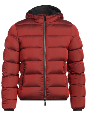 为法国H意大利K代工 羽皇M 红色科技面料 西伯利亚白鹅绒 羽绒服