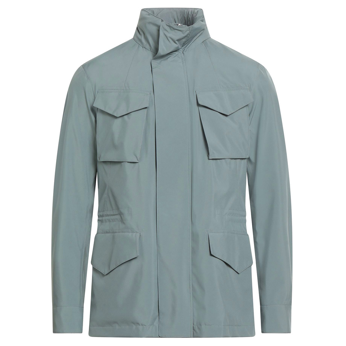 高品质推荐 意大利超一线MONTECORE25秋冬新款灰蓝色科技面料夹克