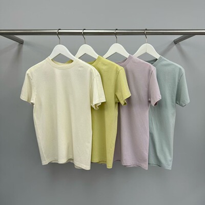 现 韩国东大门26春夏款WATER女圆领净版休闲百搭打底衫短袖T恤