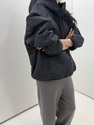 清现 25冬季新款韩国东大门ARCHITEKT半拉链套头连帽棉绒夹棉棉服