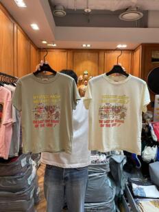 现 韩国东大门26夏季新款garment女减龄圆领卡通动漫印花短袖T恤