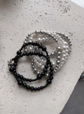 现 26春季新款韩国东大门tempting珍珠项链时髦锁骨颈链