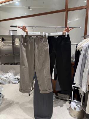 现26春季新款韩国东大门tempting韩系时尚高腰纯色铅笔休闲裤