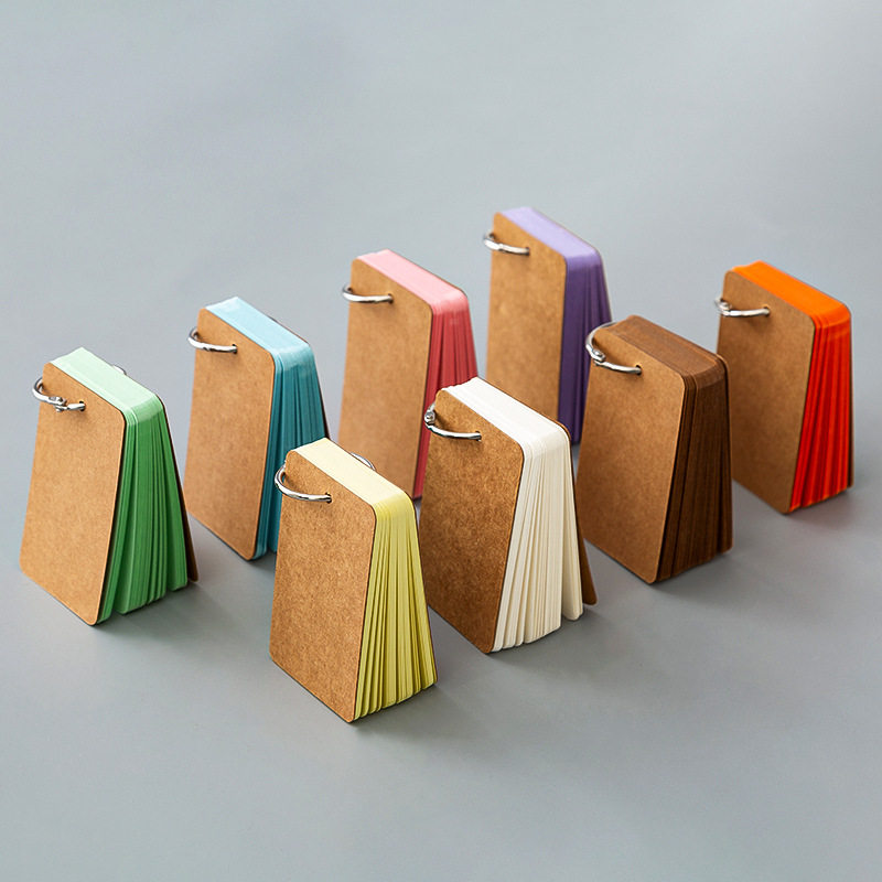 DIY学生英语单词记忆卡空白彩色铁环手写硬质活页本卡片,文具电教/文化用品/商务用品,手帐/日程本/计划本,淘宝优惠券,粉丝福利购,淘宝优惠卷