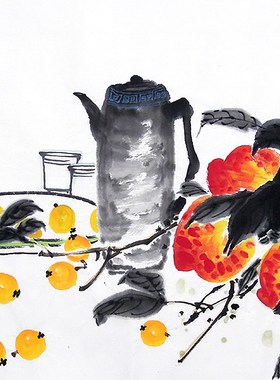 【画艺佳.字画书画】C26908孙艺群纯手绘花鸟国画.清品.小三尺