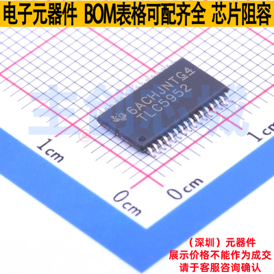 LED驱动 TLC5952DAP HTSSOP-32 TI/德州 电子元器件配单全新原装