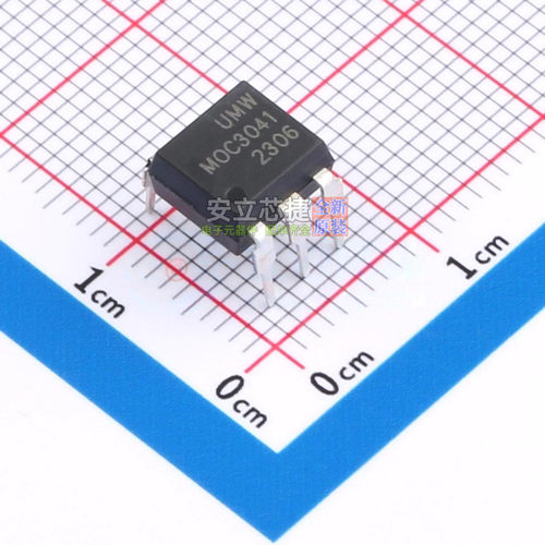 可控硅输出光耦 MOC3041M(UMW) DIP-6  电子元器件配单全新原装