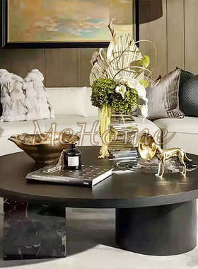 *美家易购*现代时尚轻奢样板房民宿酒店别墅客厅茶几抽象摆件软装